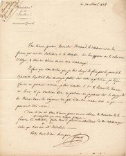 lettre adressée à Charles Renouard expédition occupation Alger colonialisme 1834