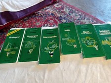 Lot de 6 guides verts Michelin – Bretagne, Auvergne, Normandie, Italie, Alpes...