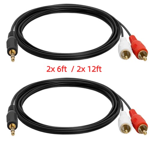 5mm 2rca cable rca to - 3.5mm, aux