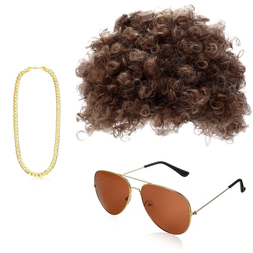 Perruque disco homme pièces - perruque,