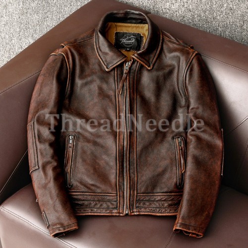 Veste homme moto - , café