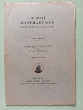L'Esprit Montmartrois | Dominique Bonnaud et la Lune Rousse | Bon état