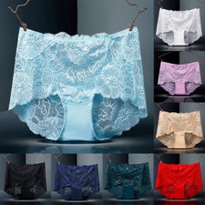 Culotte En Dentelle Pour Femmes Culotte Taille Haute Slip Français Sous- /
