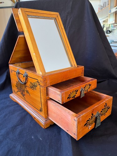 Boîte bijoux bois et - en,