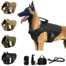 Harnais pour Chien - Tactique Militaire pour Entraînement, Promenade et Sécurité