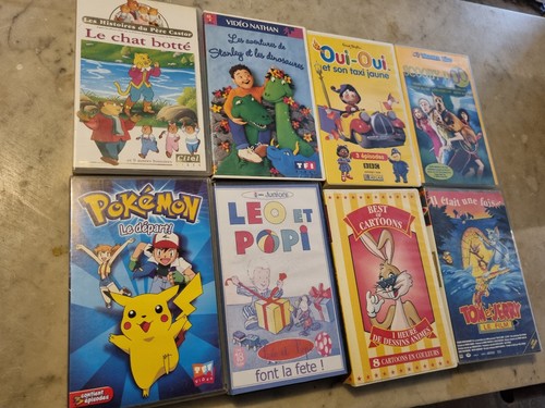 Lot cassettes vidéo vhs - lot,