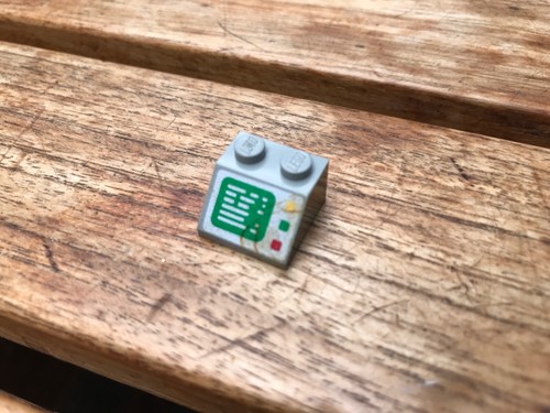 Lego space white slope - white, brick
