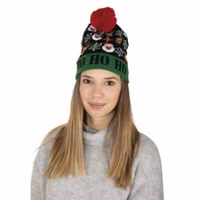 Bonnet adulte lumineux Père Noël et rennes