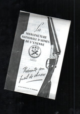 brochure ancienne MAS fusil de