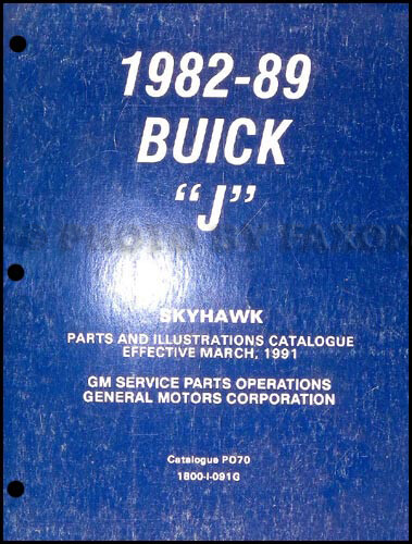 Livre pièces buick skyhawk - pièces,