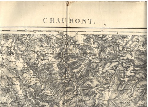 Chaumont carte état major - chaumont,