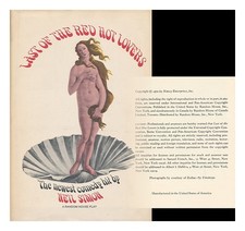 Simon, Neil Dernier Des Amants Rouges 1970 Première Édition Reliée