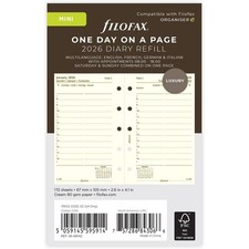 [000026-68142] Filofax Mini Jour par page - multilingue - 2025