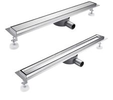 Caniveau de douche italienne Inox Ou À Careller Rectangulaire extra plat 90 Cm 