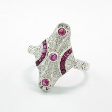 Bague En Or Blanc 750 Avec