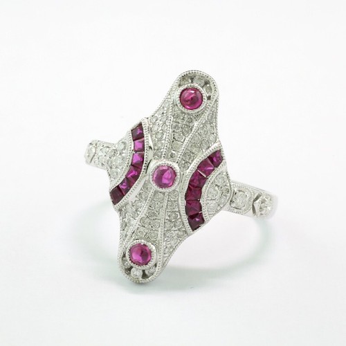 Bague blanc 750 avec - blanc,