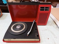 Tourne-disques vintage Philips 423 rouge - Années 70