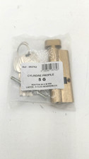 Cylindre de serrure à bouton 5G, 50Bx30mm, laiton, anti-arrachement, 5 clés