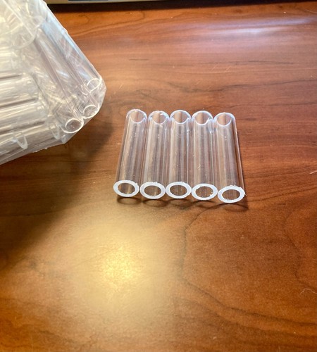 100 clear acrylic - plastic, tube