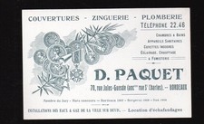 vieux papiers publicitéBoreaux carte PAQUE, plambierzingueur   (P12009)