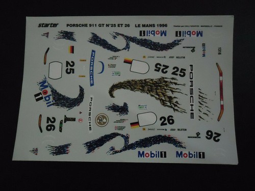 Decal porsche 911 gt1 usine - decal,