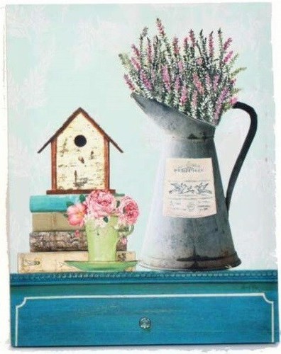 Cadre toile tableau fleur - toile,