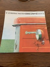 Dépliant publicitaire Renault Tracteur Super 5 35 Cv
