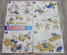 LOT DE NOTICES MECCANO POUR