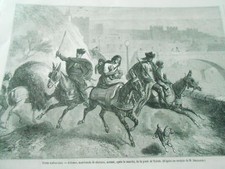 Gravure 1861 - Espagnols