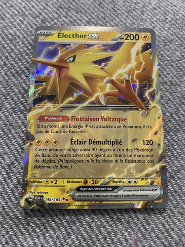 Carte pokémon électhor - pokémon, ex