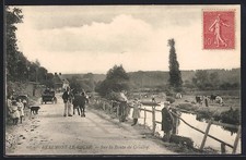 CPA Beaumont-le-Roger, Sur la Route de Givleuf 1905 