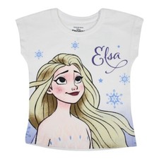 T-shirt fille La Reine des Neiges. Manches courte