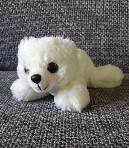 Doudou peluche ours blanc - c2,
