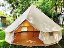 Tente de glamping de tente de cloche de toile imperméable 3/4/5/6M Bell Tent