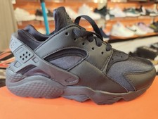 Destockage -50% Baskets Nike Air Huarache Triple Black P 39 Mixte Homme Femme 