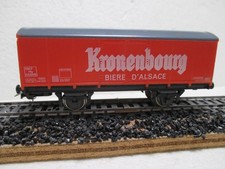 WAGON COUVERT DEUX ESSIEUX KRONENBOURG SNCF FOBBI HO