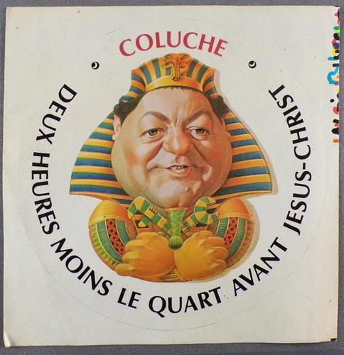 Coluche autocollant film - coluche,