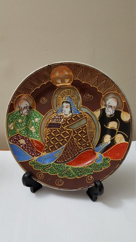 Vintage satsuma moriage gold - moriage,