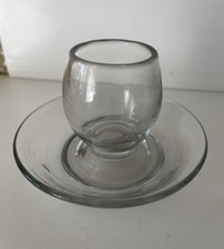 Ancien pot A Moutarde en Verre Bullé XIXeme Collection Déco Cuisine
