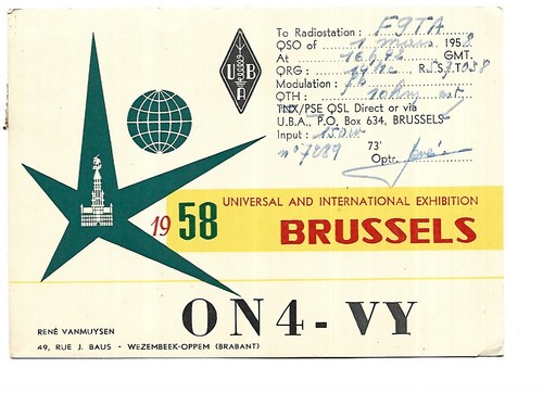 Carte qsl radio amateur - carte,
