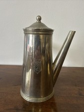 chocolatière En Métal Argenté Ercuis, Messageries Martimes 