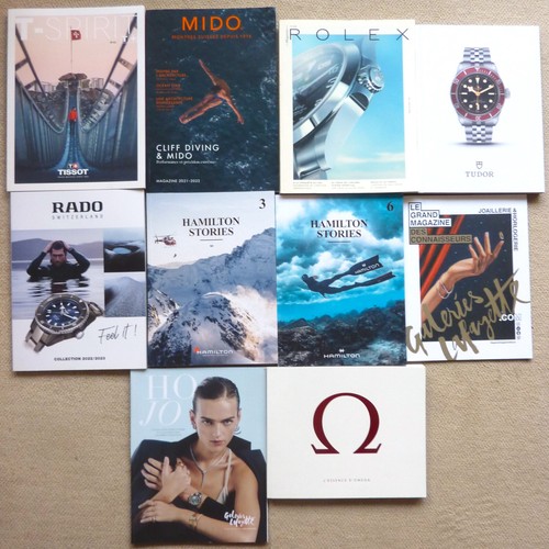 Lot catalogues montres luxe - lot,