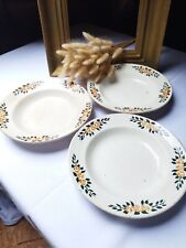 3 Assiettes Creuses - Modèle Denise - 1930 -  Manufacture LABRUT FRERES