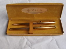 Parker 180, parure en plaqué or, stylo plume et porte-mine