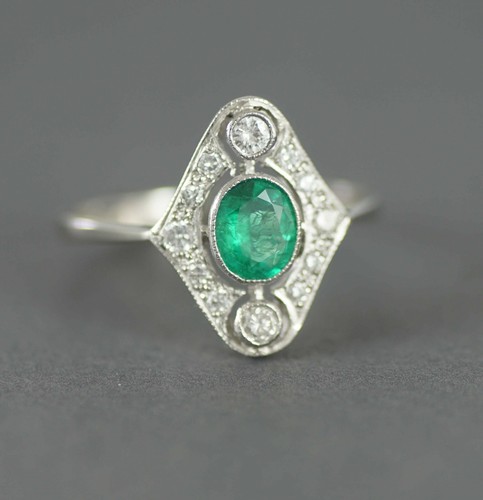 Bague mariage ovale style - bague, de