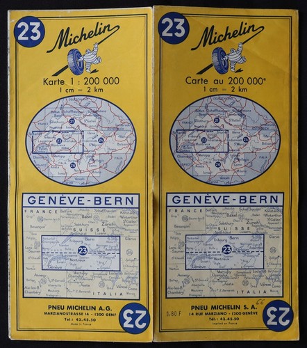 Carte michelin suisse - 23,