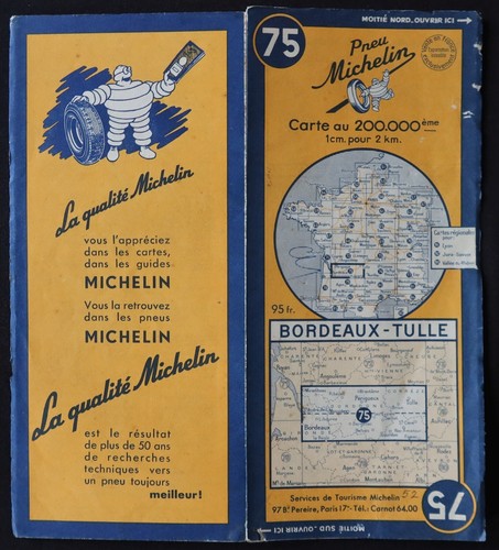 Carte michelin bordeaux - carte,
