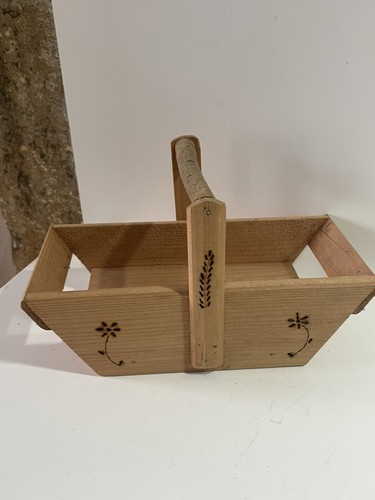 Ancien petit panier bois - petit,