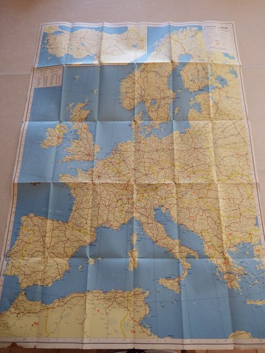 Ancienne carte routière - ancienne,