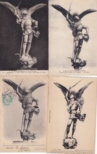 Lot 4 cartes postales